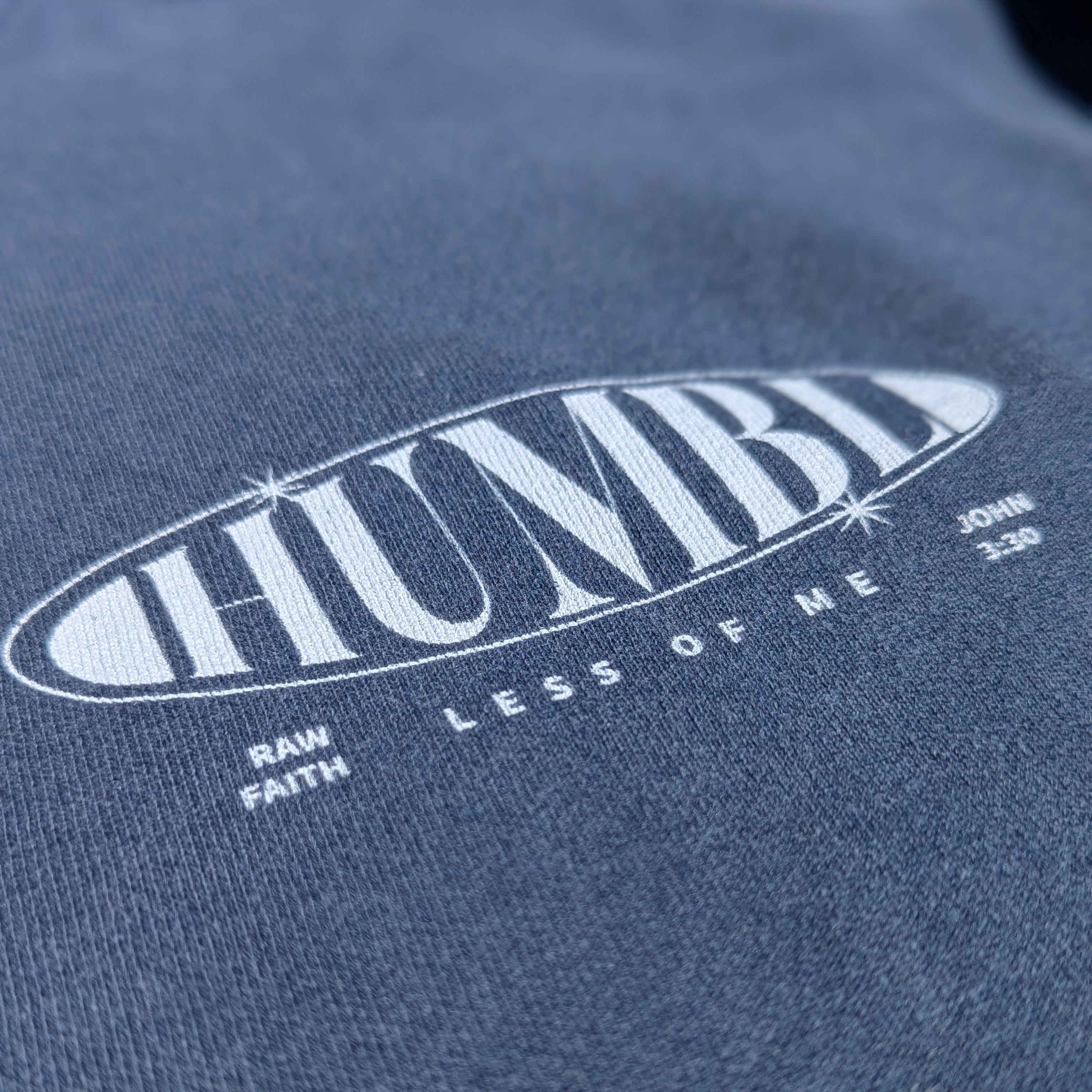 (NEW) Humbl Crewneck (Denim Washed) - Raw Faith Shop