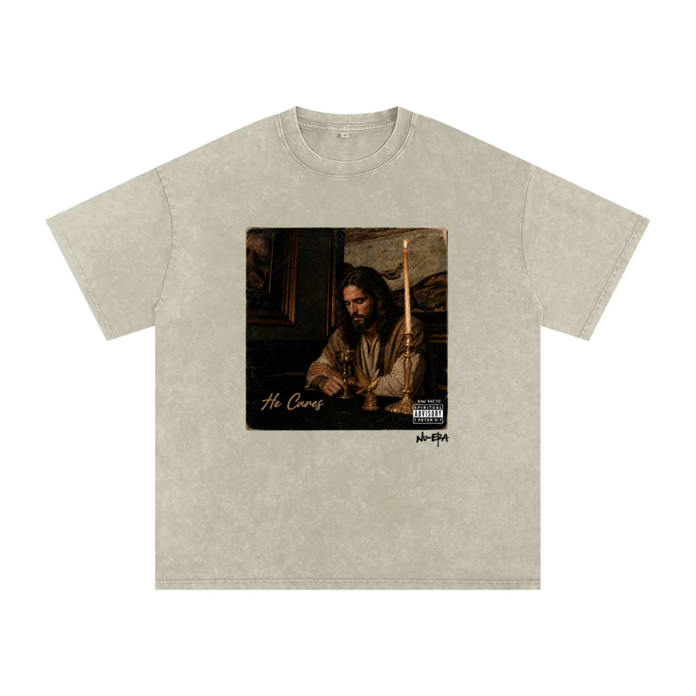 He Cares - Vintage Tee