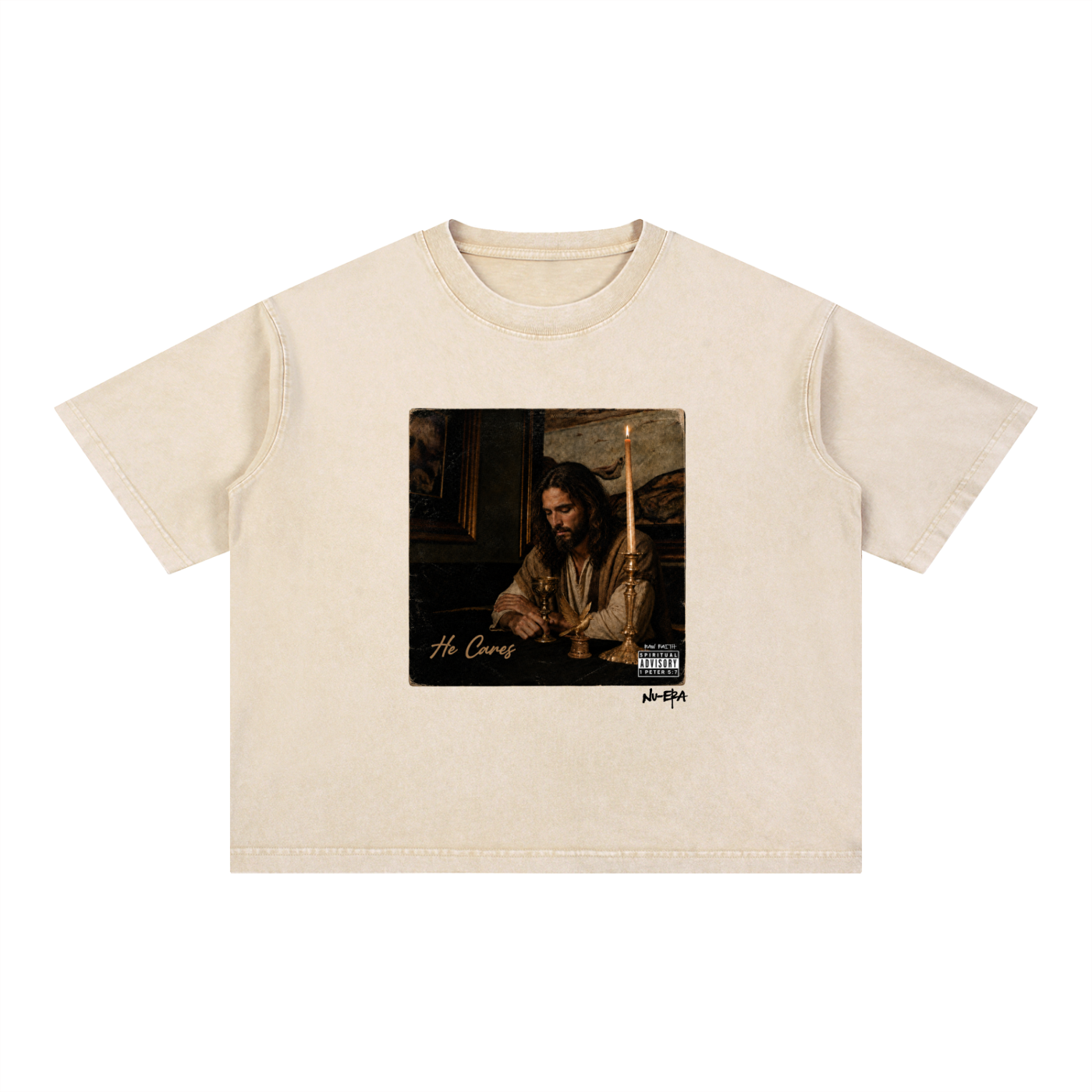 He Cares — Boxy Tee