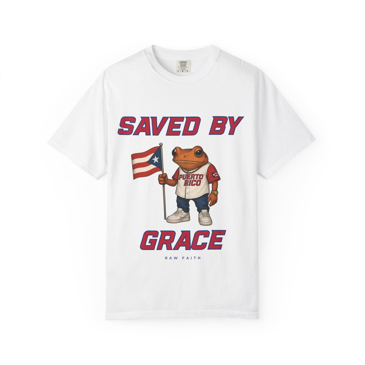Saved By Grace Puerto Rican Coqui T-Shirt