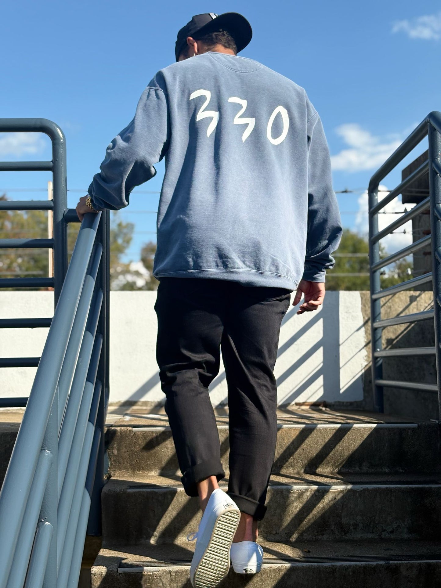 (NEW) Humbl Crewneck (Denim Washed)