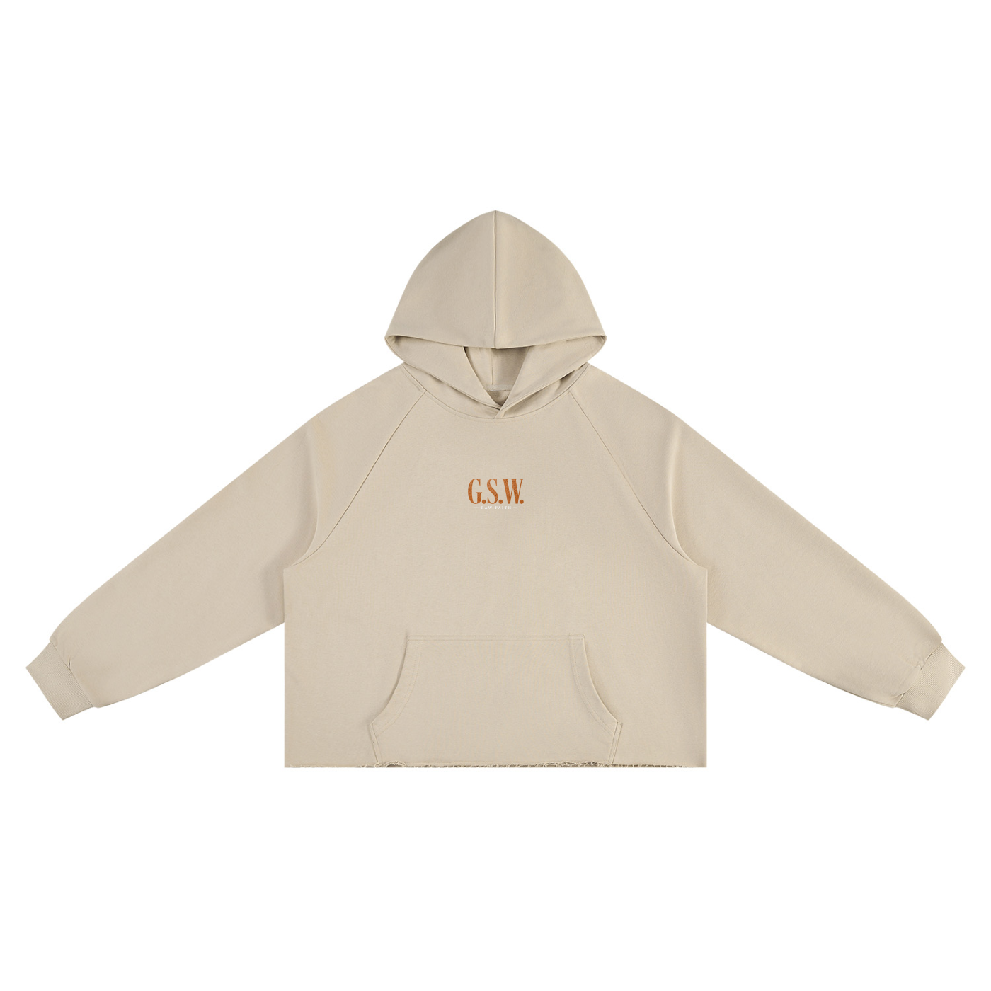 GSW Raw Edge Boxy Hoodie