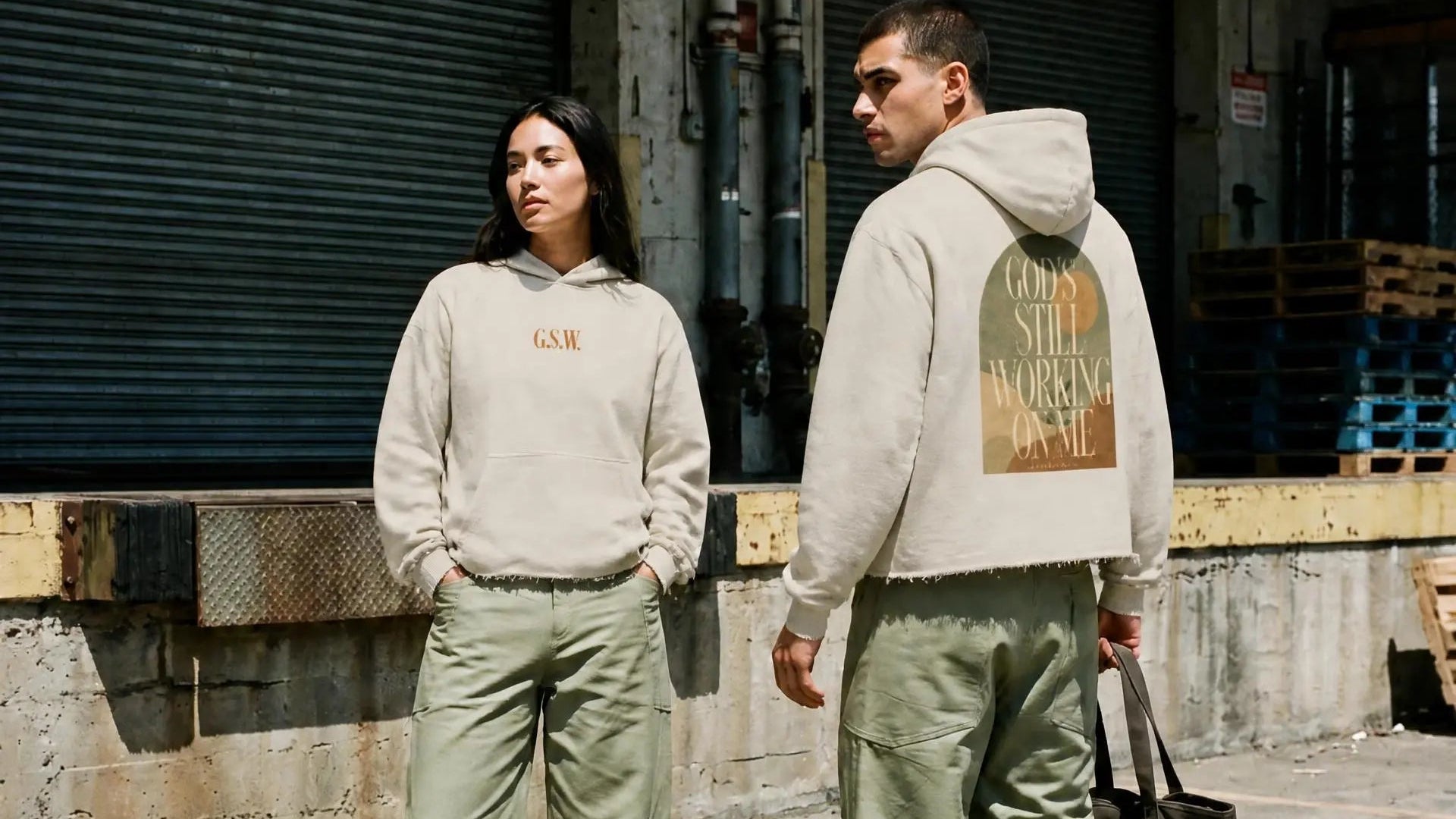 GSW Raw Edge Boxy Hoodie