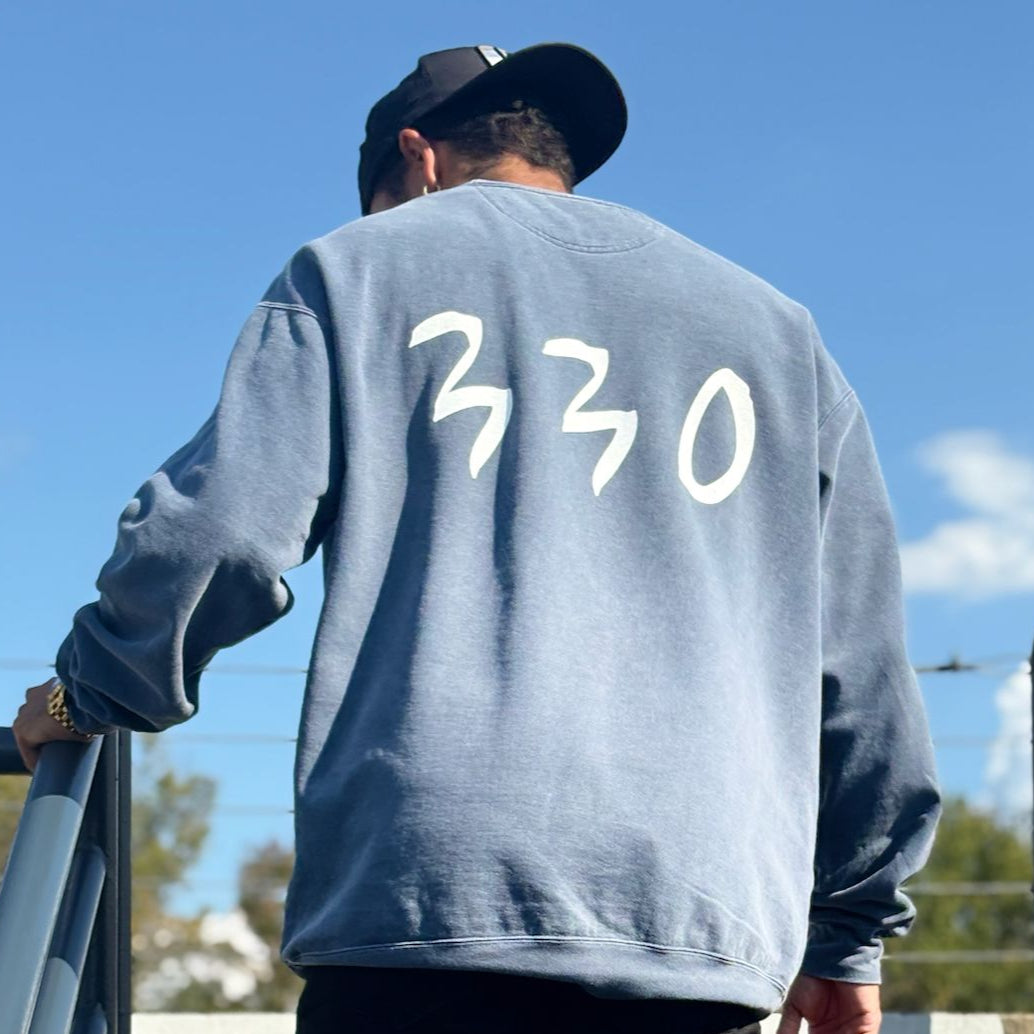 (NEW) Humbl Crewneck (Denim Washed) - Raw Faith Shop