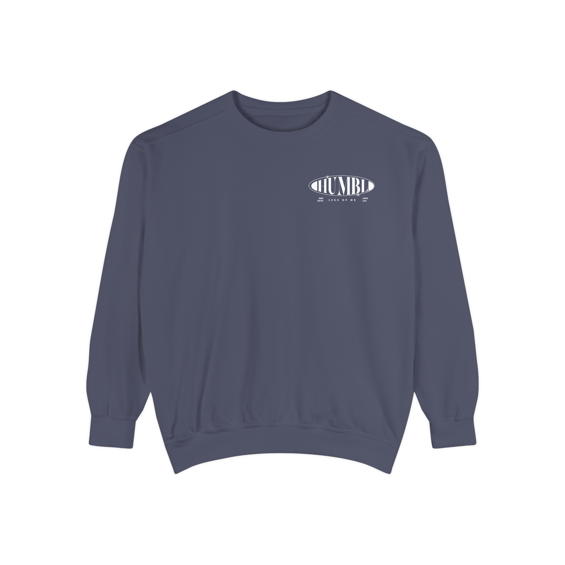 (NEW) Humbl Crewneck (Denim Washed) - Raw Faith Shop