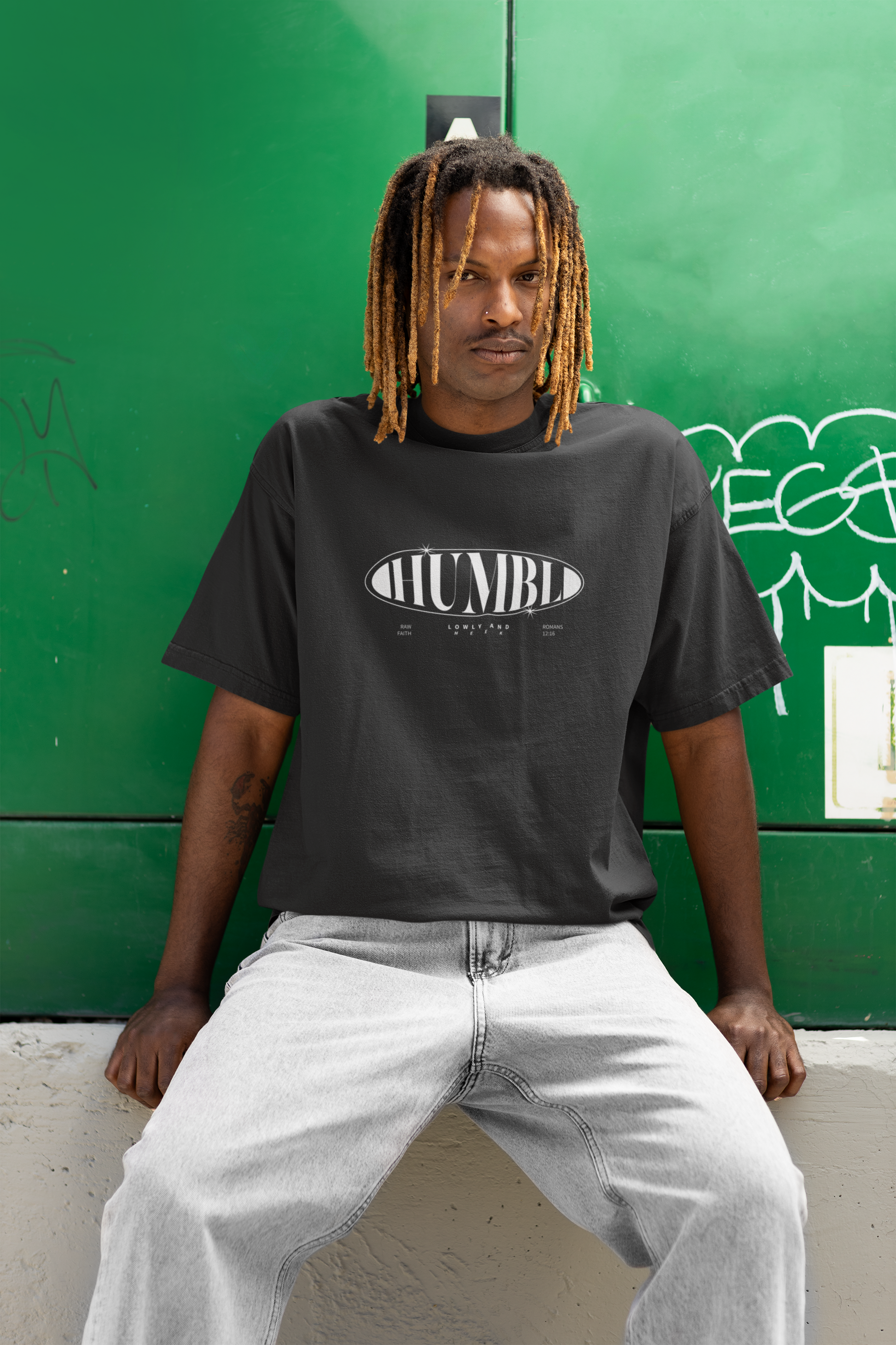 Oversized Humbl "Lowly & Meek" T-Shirt - Raw Faith Shop