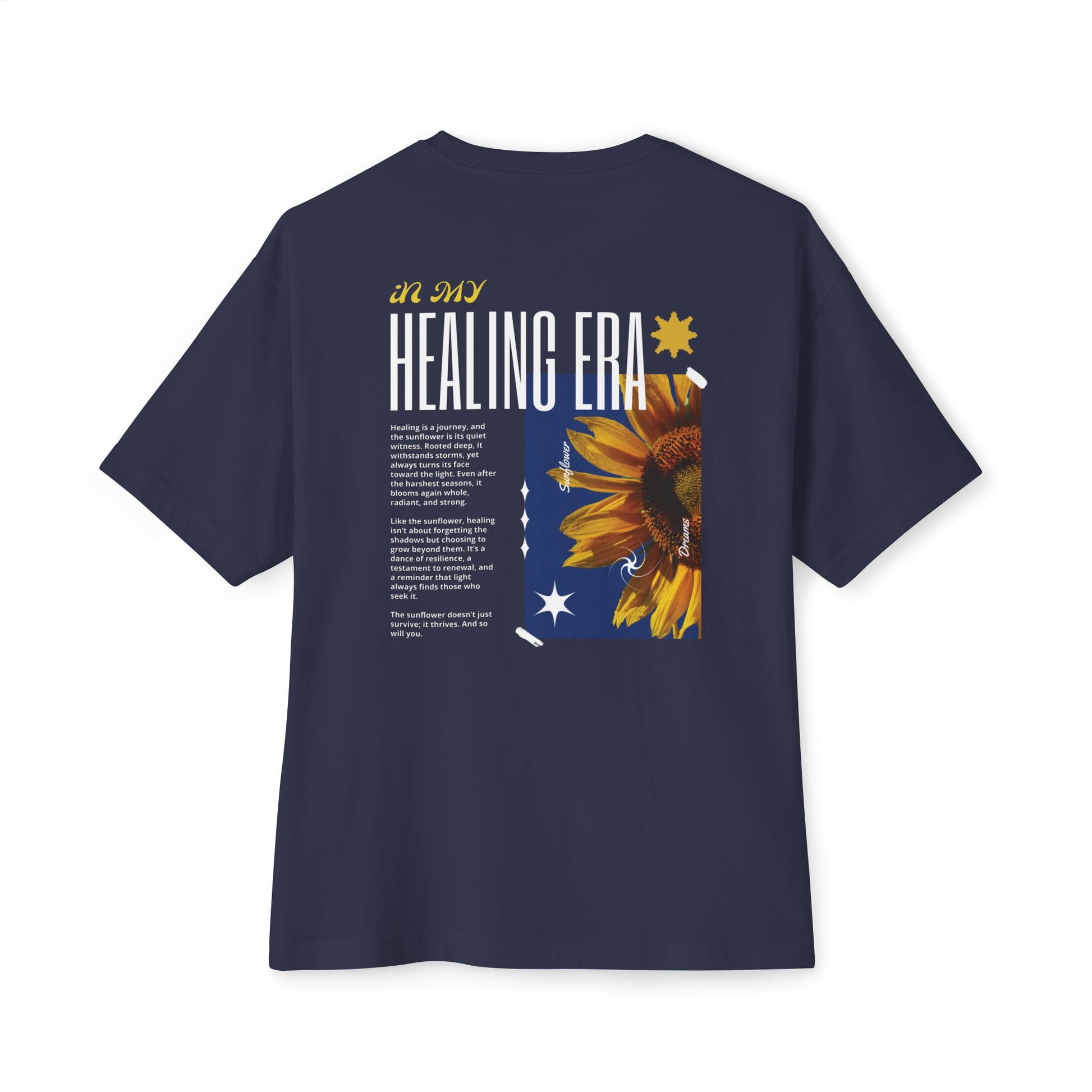 Oversized Sunflower Healing T-Shirt - Raw Faith Shop