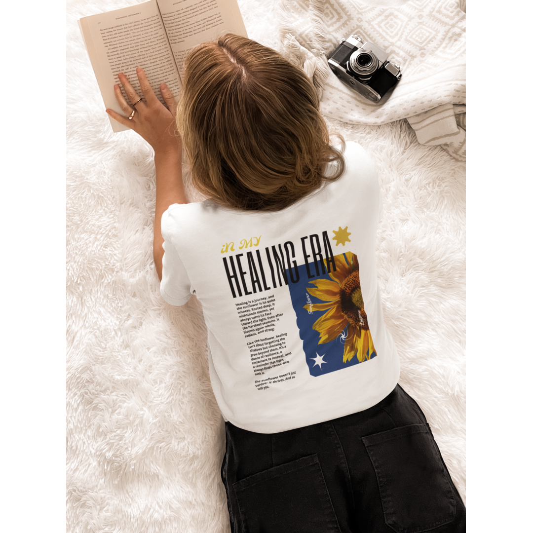 Oversized Sunflower Healing T-Shirt - Raw Faith Shop